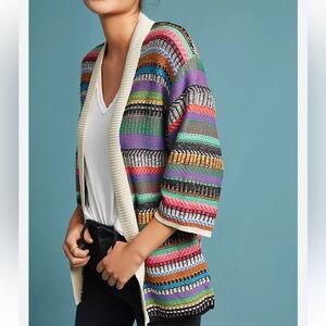 Maeve Ashbury Knit Cardigan Sweater XS
